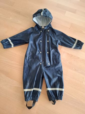 Dunkelblauer Regenschutz von Smile, Grösse 86
