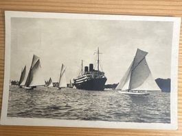 Antike Ansichtskarte, Schiff "Heluan", Lloyd Triestino