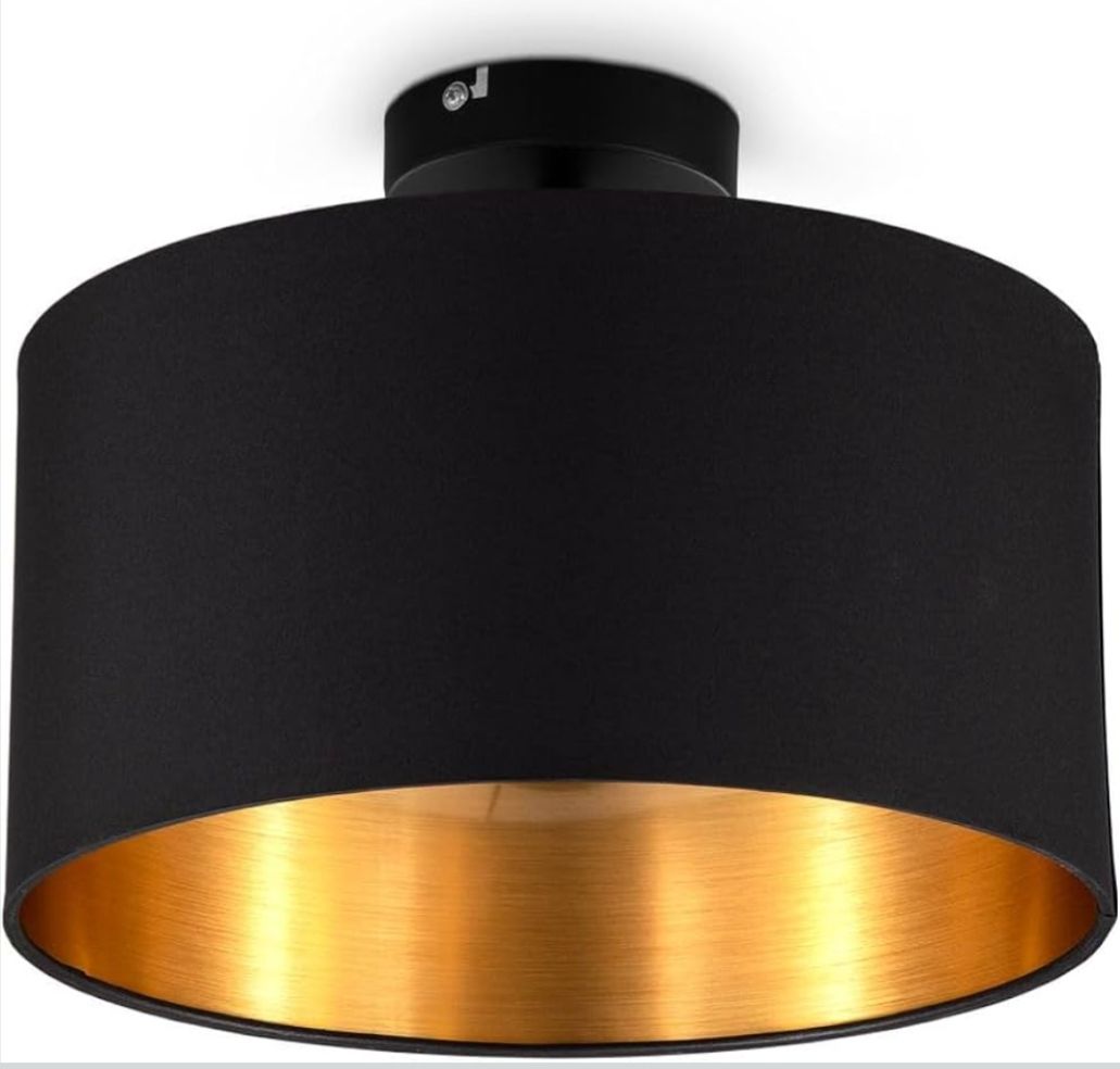 Lampadari & plafoniere: Deckenleuchte Schwarz/Gold 30x24 cm – Nuovo e nell'imballaggio originale da Winterthur venduto da SwissPrime