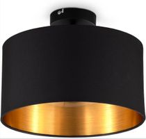 Deckenleuchte Schwarz/Gold 30x24 cm
