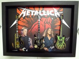 Bild METALLICA, 3Stk.Modell Gitarren, Unikat (B.50cmxH.37cm)