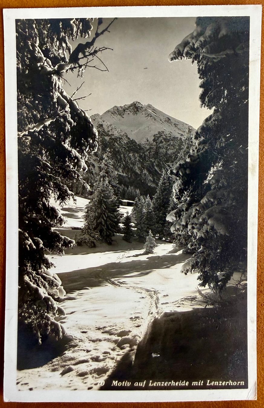 Cartoline postali: Lenzerheide - Winter 1934 – Usato da Lutry venduto da Ediego
