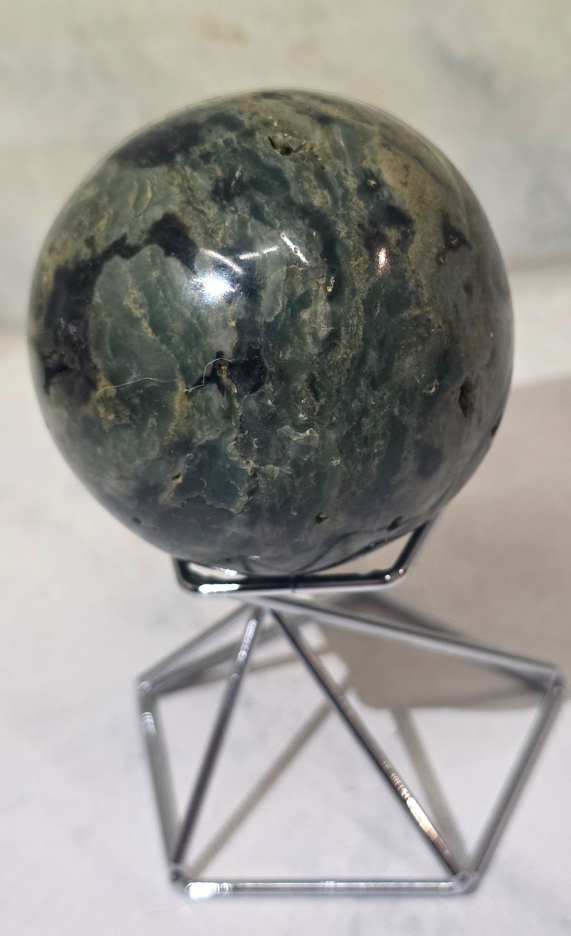 Minerali & Pietre curative: Regenwaldjaspis Kugel C 51mm 185g – Nuovo e nell'imballaggio originale da Matzingen venduto da Shay_Crystalz 1