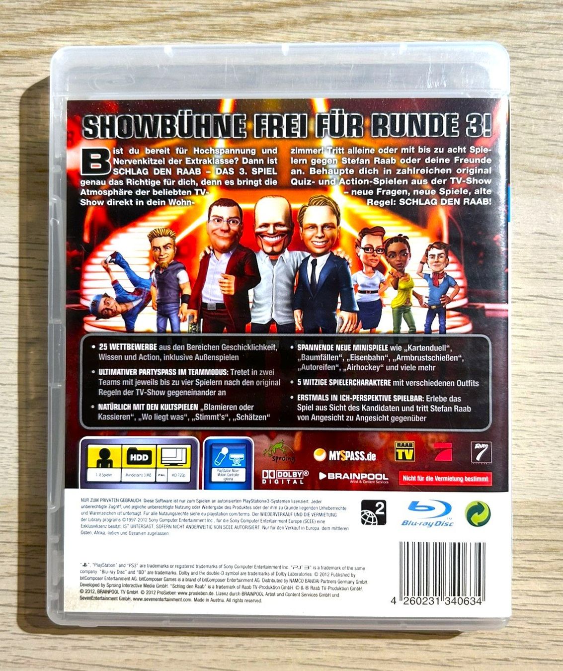Sony Giochi: Schlag den Raab Das 3. Spiel PS3 – Usato da St. Gallen venduto da Alpine.Arcade 1