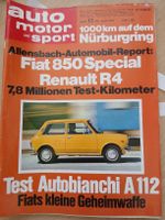 Auto Motor u Sport nr13 1970 Fiat 850 Renault 4 AutobianchiA