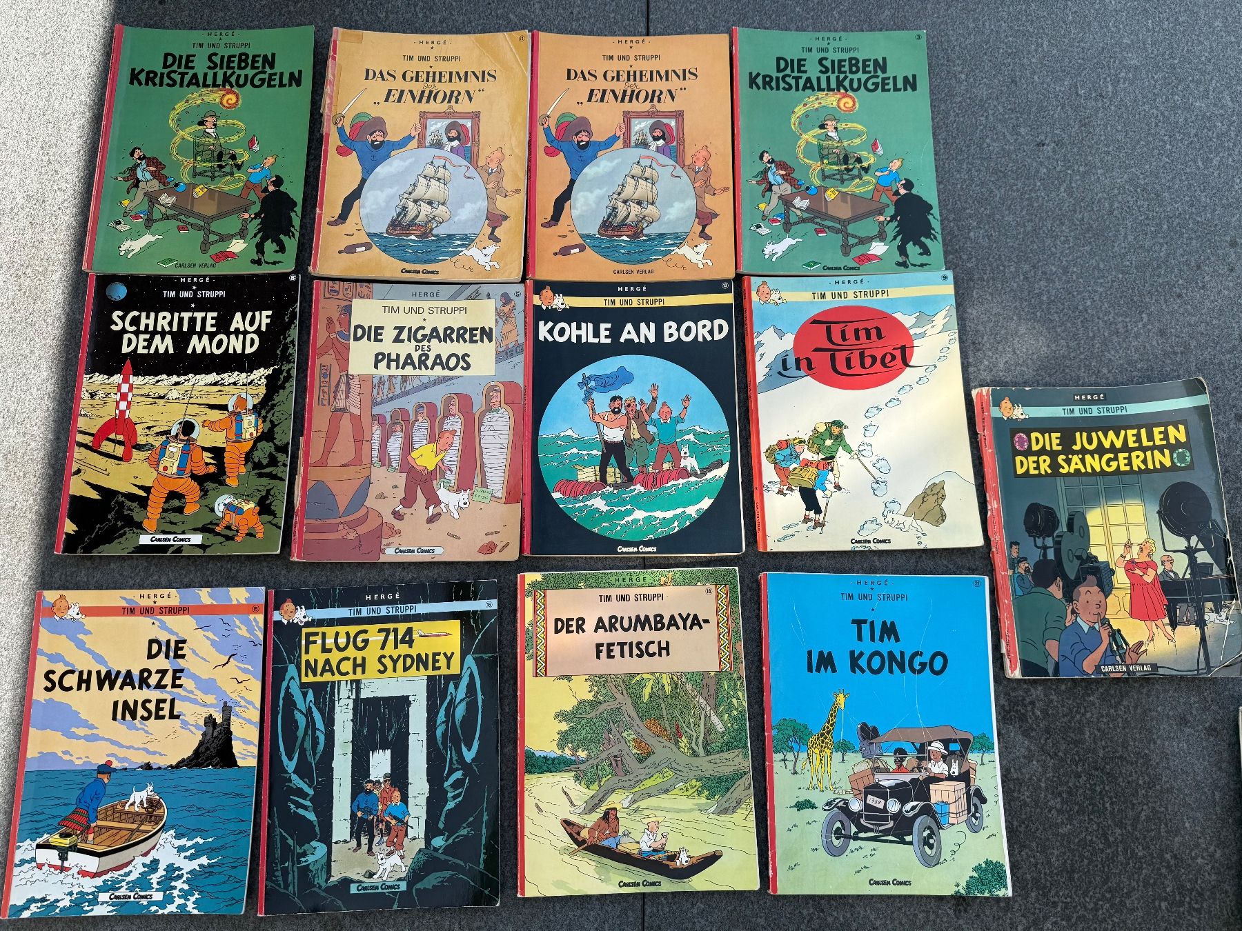 Fumetti: 13 alte Tim und Struppi Hefte - 1972 bis 1989 – Usato da Basel venduto da jetzt-wird-gemistet