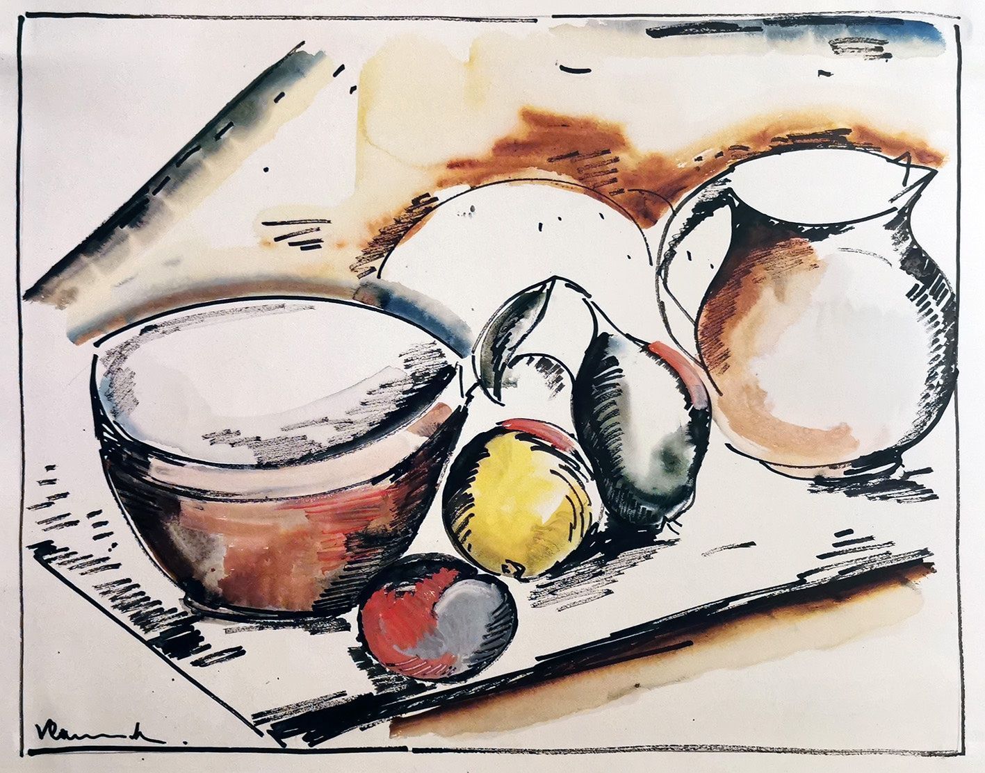 Grafica & Litografie: Lithographie de Maurice de Vlaminck – Usato da La Chaux-du-Milieu venduto da Jbv