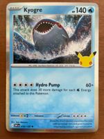 Pokemon Kyogre Holo 30 Jahre (Versand gratis)