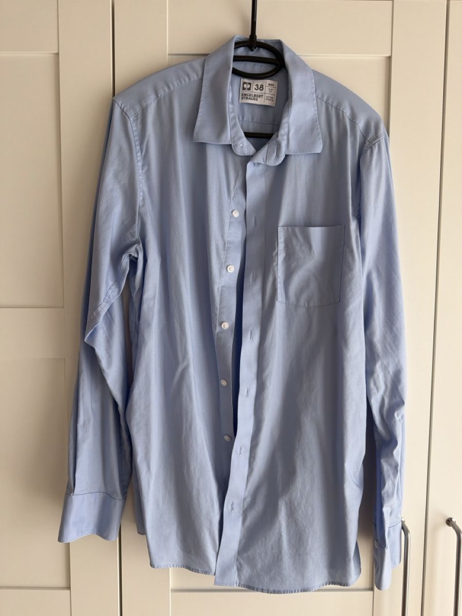 Camicie: Engelbert Strauss Hemd, hellblau, Gr. 38, Slim Fit – Usato da Känerkinden venduto da melbaumg