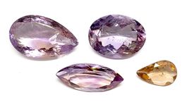 Lot 4 x amétrines 101.36 ct - Valeur 800.- Fr