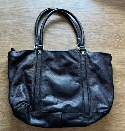 Schwarze Shopper Tasche von Liebeskind Berlin / echt Leder 