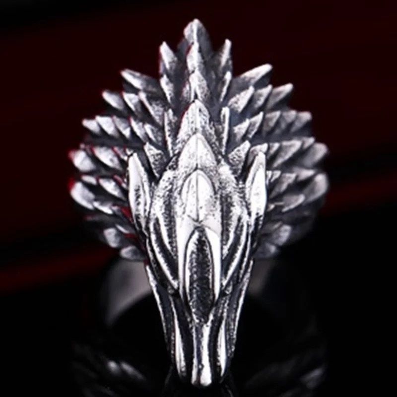 Anelli: Wolf Head Men Ring from Stainless Steel – Nuovo e nell'imballaggio originale da Aarburg venduto da StavFashion 3