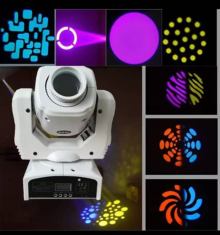 Lampade: 4x Moving Head mit Case B- Ware 60W LED Samtweiss – Usato da BASEL venduto da E-Bro.Electro 4