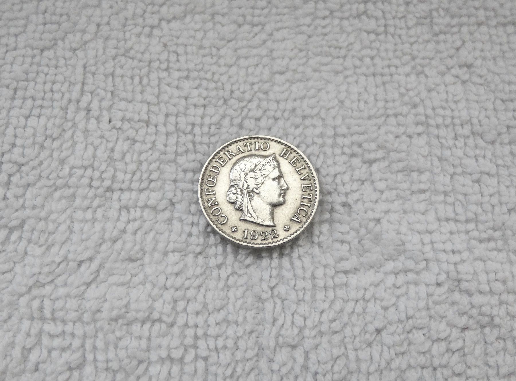 Tutti le monete: 5 centimes/rappen 1922 – Usato da Nyon venduto da Ilmi09