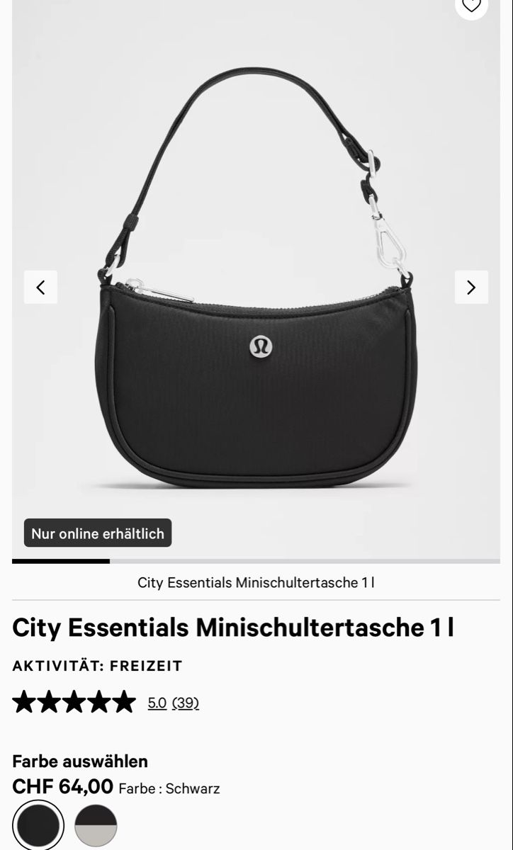 Lululemon Sacs femmes: LULULEMON City Essentials Mini Shoulder Bag Schwarz, Neu!!! – Neuf avec emballage d'origine à Zürich par nadin.nadin2 4