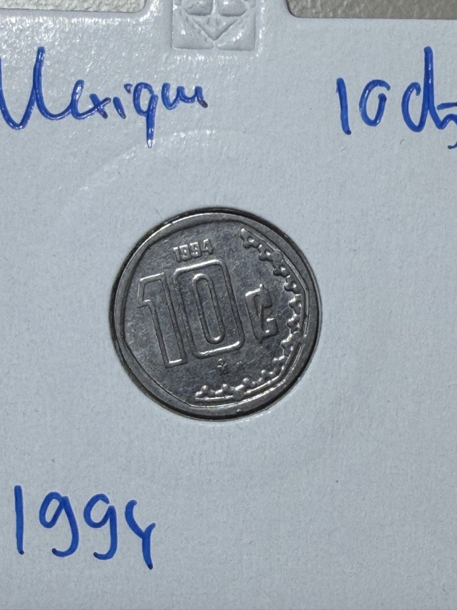 Alle Münzen: Mexique - 10 cents - 1994 – Gebraucht aus Payerne von Mike1682