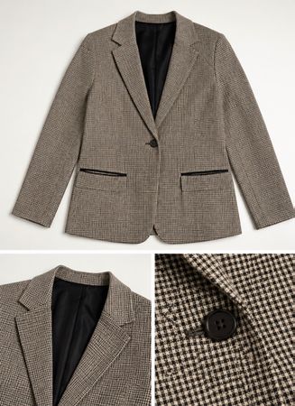 Klassischer Hahnentritt Blazer - Zeitlos & Stilvoll!