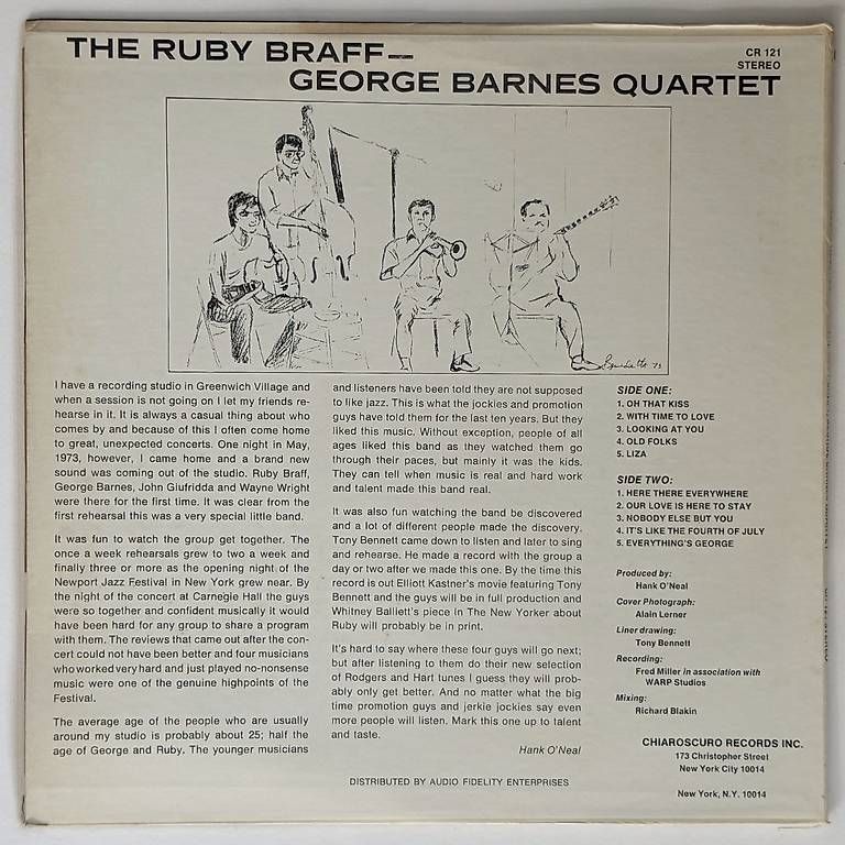 Dischi in vinile: Ruby Braff / George Barnes Quartet  – Usato da Basel venduto da dietschy77 1