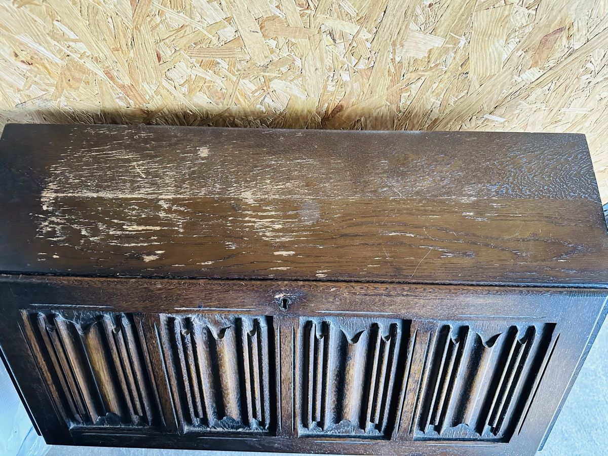 Bureaux: VINTAGE OAK LINENFOLD BUREAU – D'occasion à Brügg BE par Goob 4