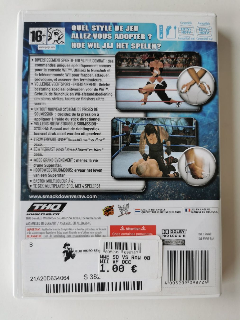 Nintendo Spiele: Wii - Smackdown vs Raw 2008 – Gebraucht aus Lenzburg von eyworld 2