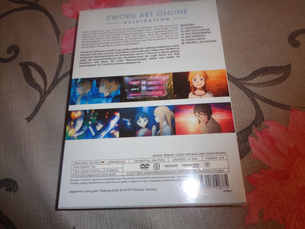 Sword Art Online Alicization Staffel 3 Vol.1 DVD NEU! Kaufen