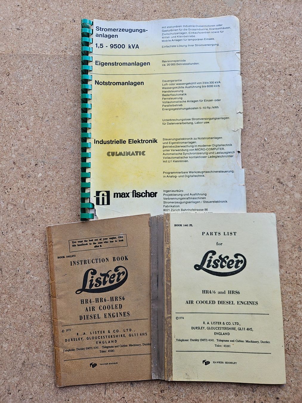 Libri: Handbücher Lister Diesel Generator – Usato da Hohentannen venduto da Spez88