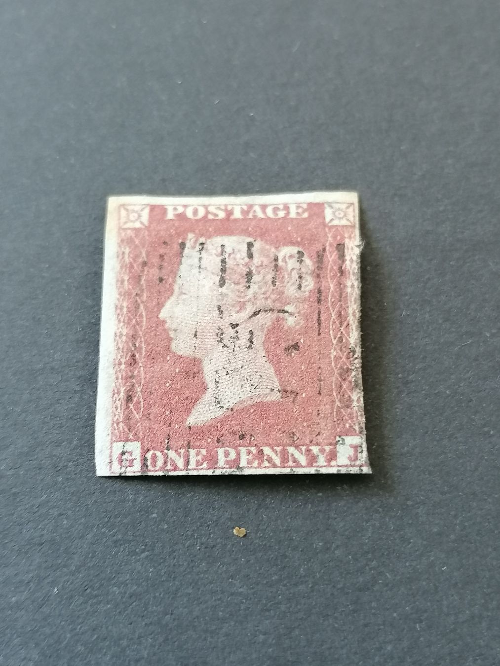 Alle Briefmarken: One Penny red 1841  – Gebraucht aus Happerswil von tschergi