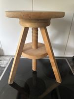 Drehhocker Holz höhenverstellbar Durchmesser 30 cm gebraucht