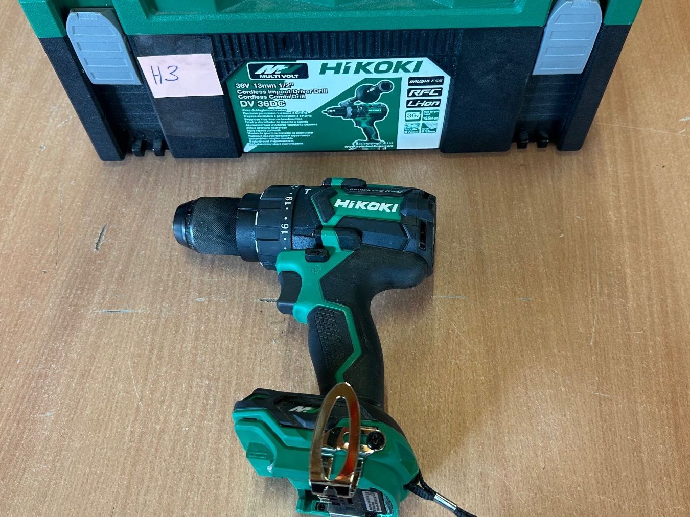Hitachi Trapani: HIKOKI Akku Schlag-Bohrschrauber "Brushless" DV36DCBASIC – Usato da Uetendorf venduto da Revotool