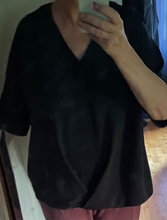 Blusen-Shirt /Tunika dunkelblau Grösse 44