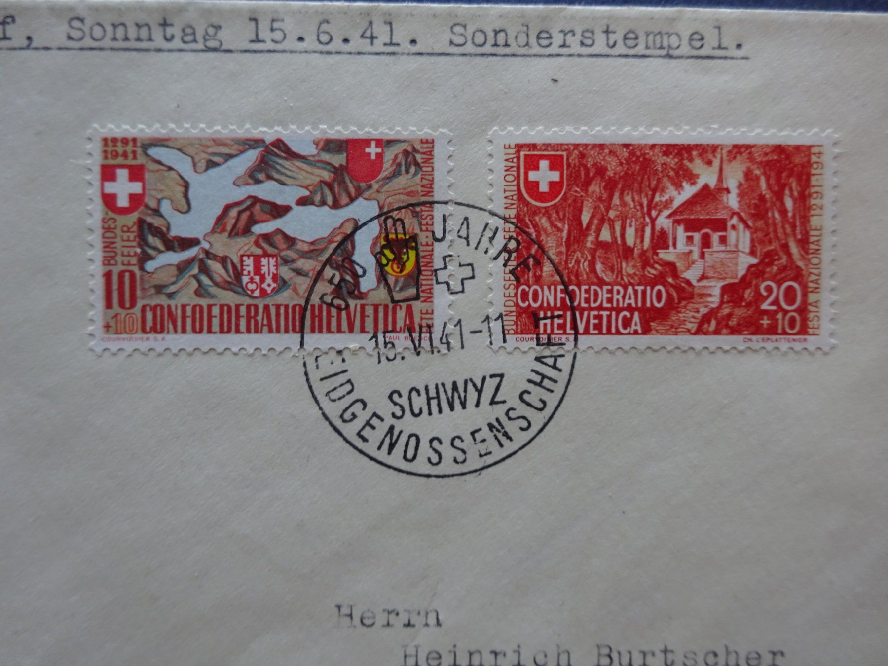 Tutti i francobolli: 1941 Pro Patria FDC – Usato da Appenzell-Steinegg venduto da adi1975 2
