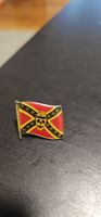 Pin's vintage Drapeau Sudiste / Confédéré avec Tête de Mort