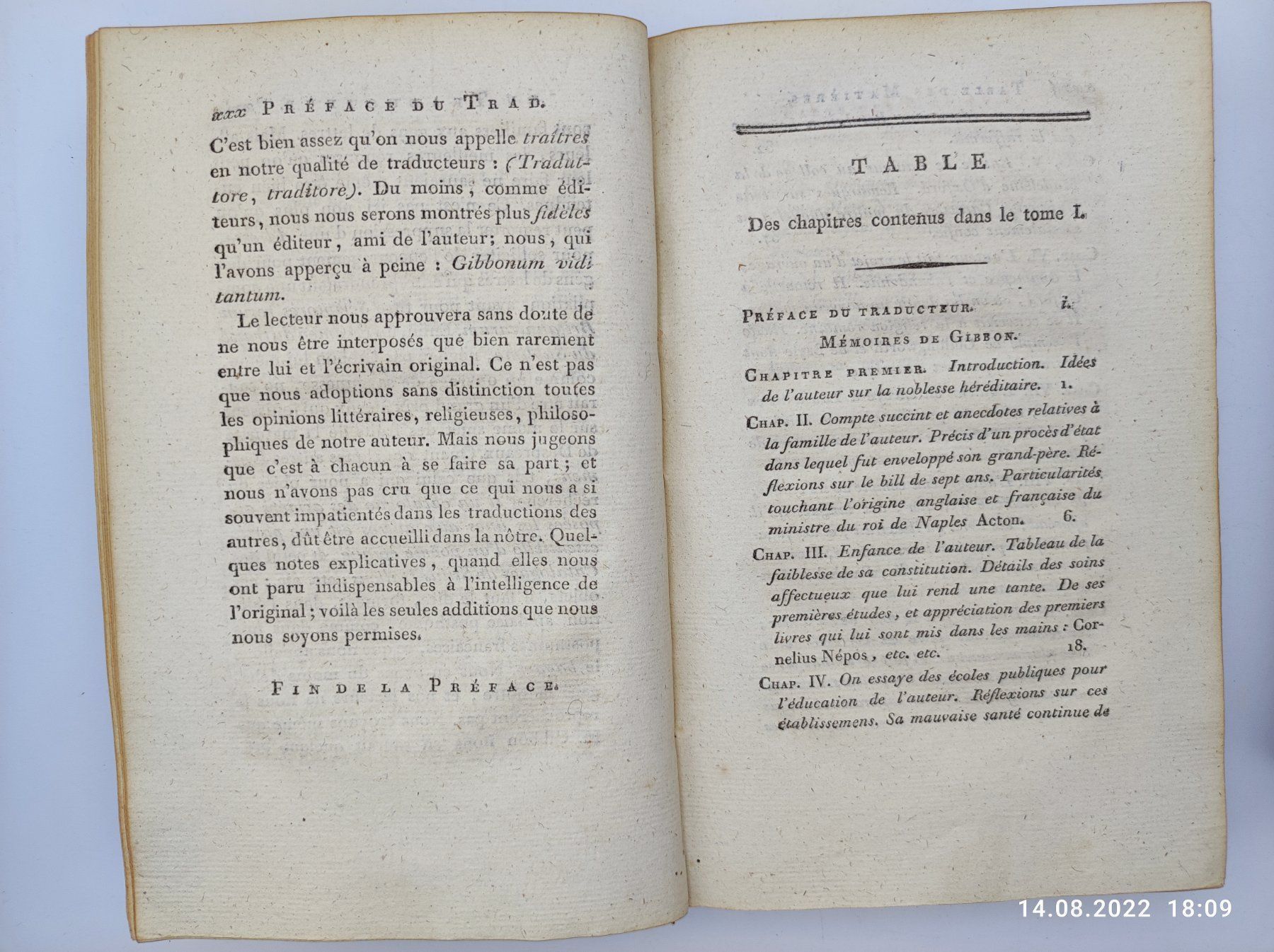 Bücher: MEMOIRES DE GIBBON 1797 – Gebraucht aus Goldach von Gaip 6