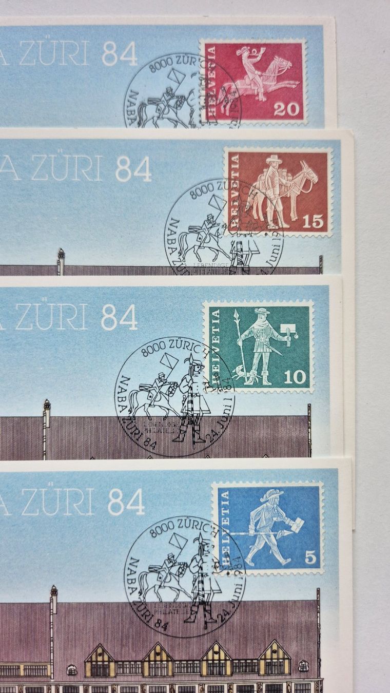 Cartoline postali: Ansichtskarten Philatelie-Sammlung NABA 1984 – Nuovo (secondo la descrizione) da Niederweningen venduto da Obson 2