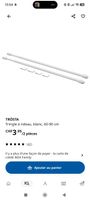 2x 2 Tringles à rideaux TRÖSTA IKEA - Blanc, 60-90 cm