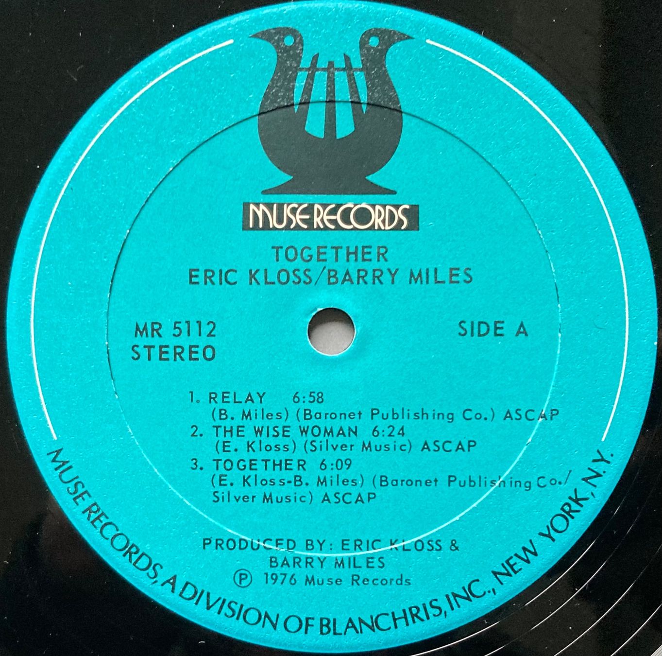 Dischi in vinile: ERIC KLOSS / BARRY MILES - TOGETHER – Usato da Poliez-Pittet venduto da Newtown-Records 2