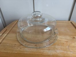 Käseglocke Glas - Tortenhaube - Käse Haube - Dom - Cloche...