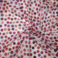 Italienische Baumwolle Batist 1.55x1.45m Punti rosa/viola