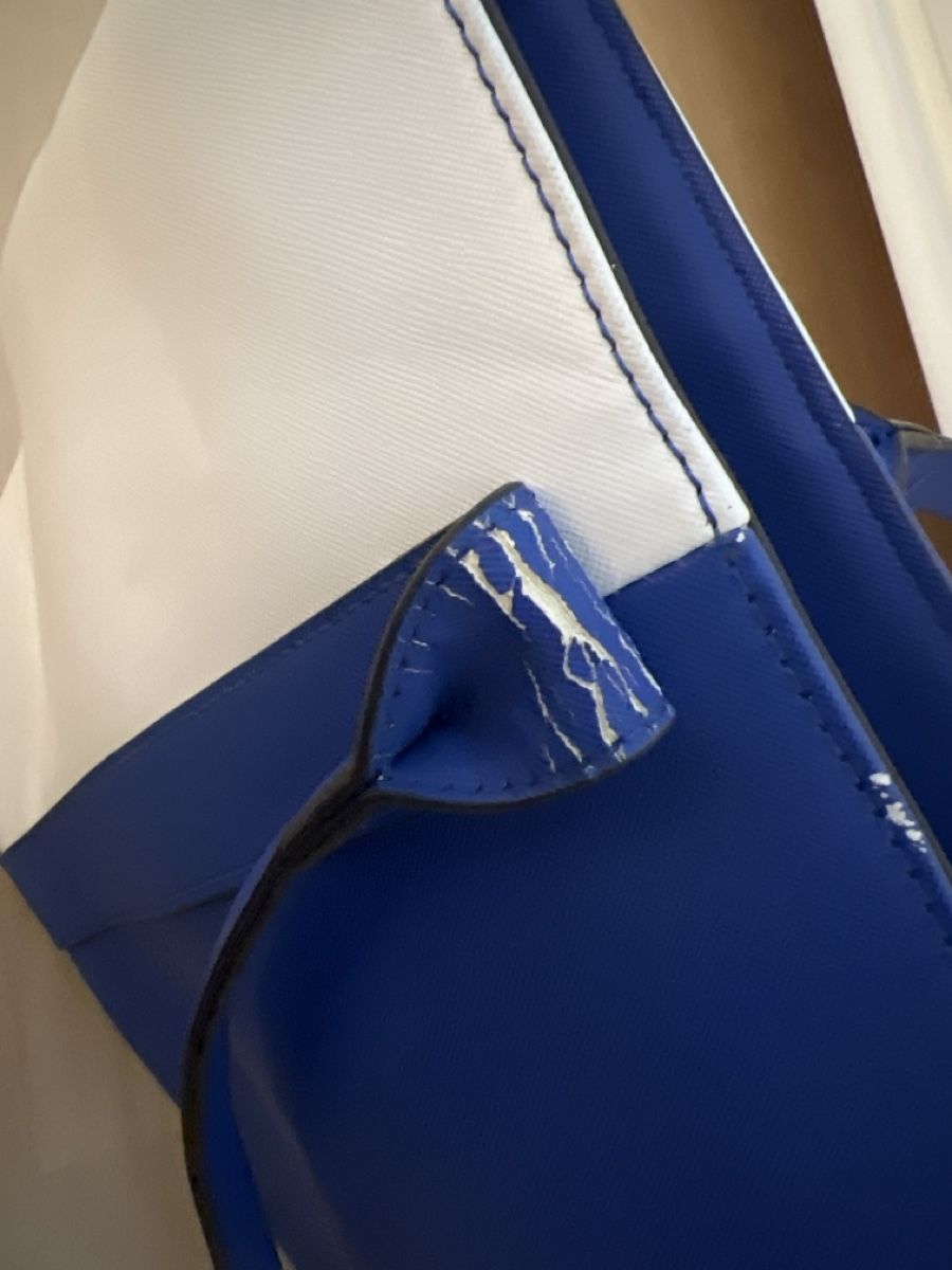 Guess Borse da donna: Schöne Guess Handtasche, blau-weiss – Usato da Thun venduto da Golden-Gate 3