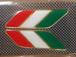 Italia Aufkleber Sticker 2er Set 90x28mm (Art. 14213)