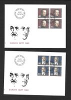 2 FDC 640 - 641 Serie Viererblöcke Europamarken ET 28.4.1980