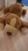 Stofftier Hund gross braun guter Zustand