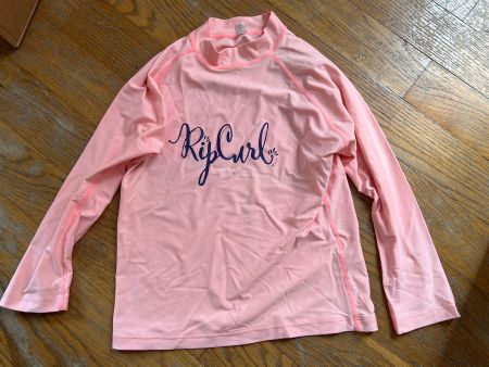 Haut anti-UV Rip Curl rose pâle, manches longues, été☀️