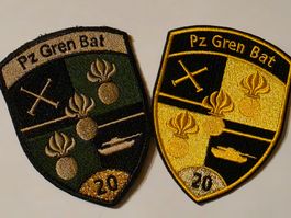 Panzer Gren Bat 20 Stab Gold Tenue A UND B neu Original