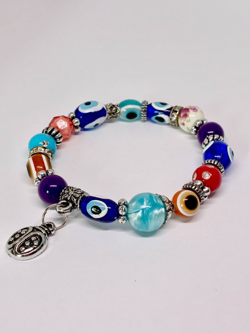 Bracelets: Armband mit Nazar-Perlen, Handarbeit – Neuf (Voir description) à Finstersee par Small-Daily-Rituals 1