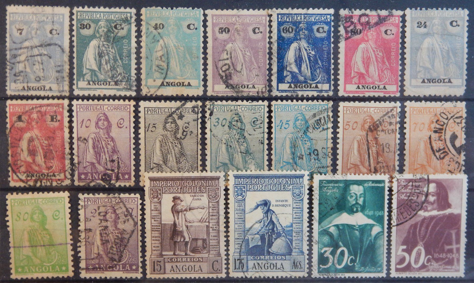 Tutti i francobolli: Angola ex. Kat. 209-308 gest. – Usato da Zürich venduto da Muehlekauf
