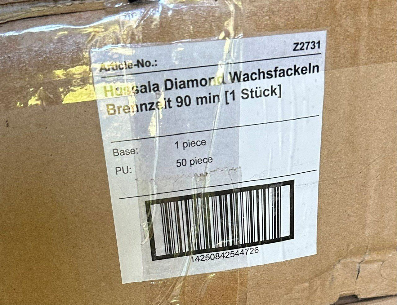 Candele: Wachsfackeln 50 Stück – Nuovo e nell'imballaggio originale da Regensdorf venduto da maettelb 1