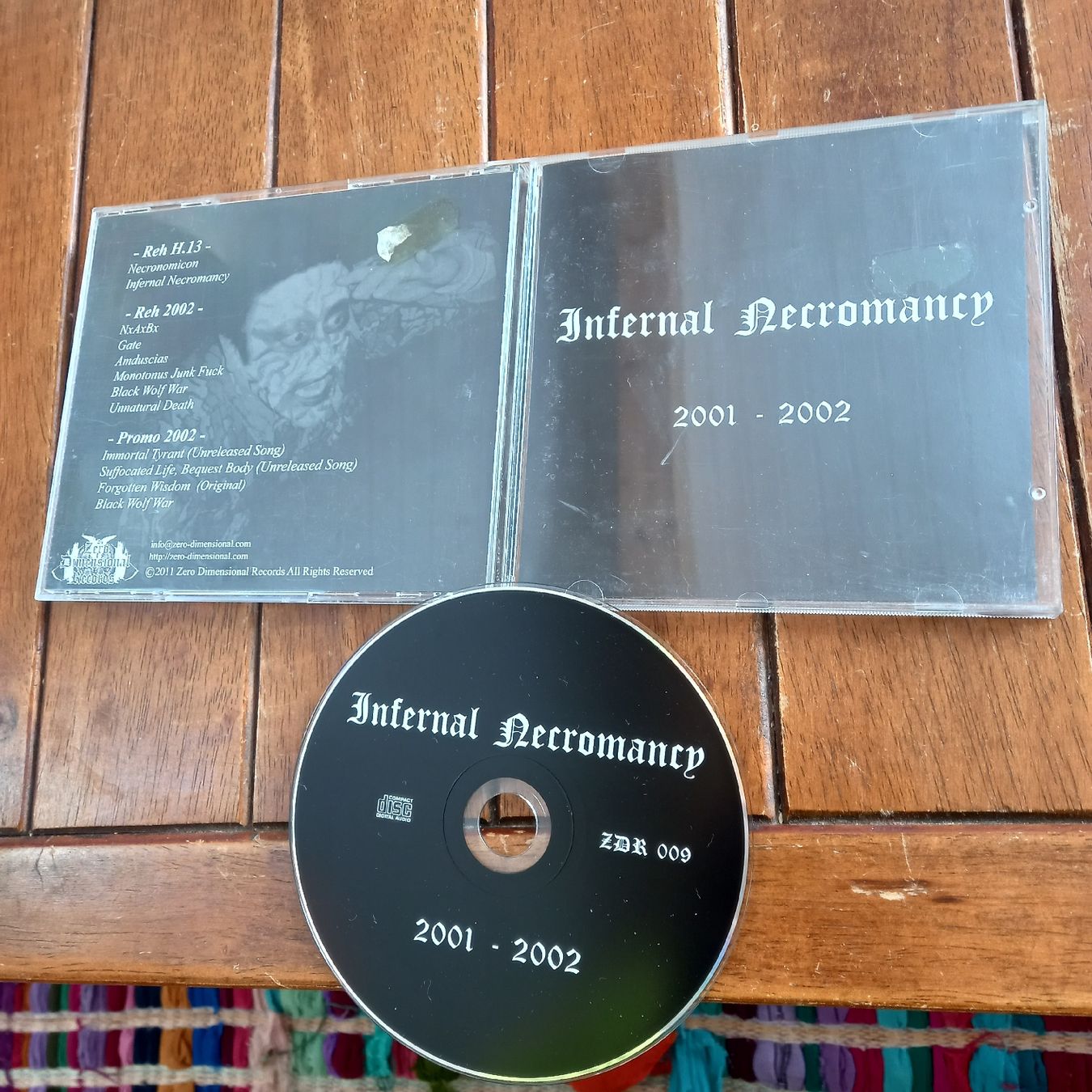 CDs: infernal necromancy- 2001-2002 – D'occasion à St-Cergue par VeganWarrior