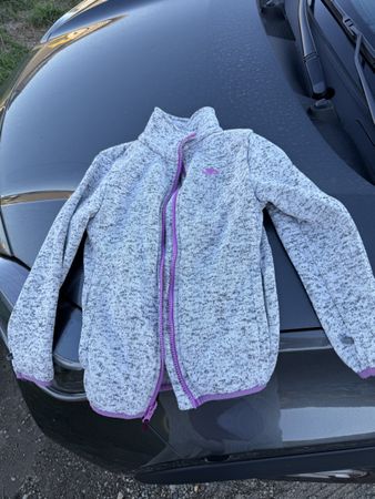 Trespass Fleecejacke grau lila Grösse 122-128 cm neu