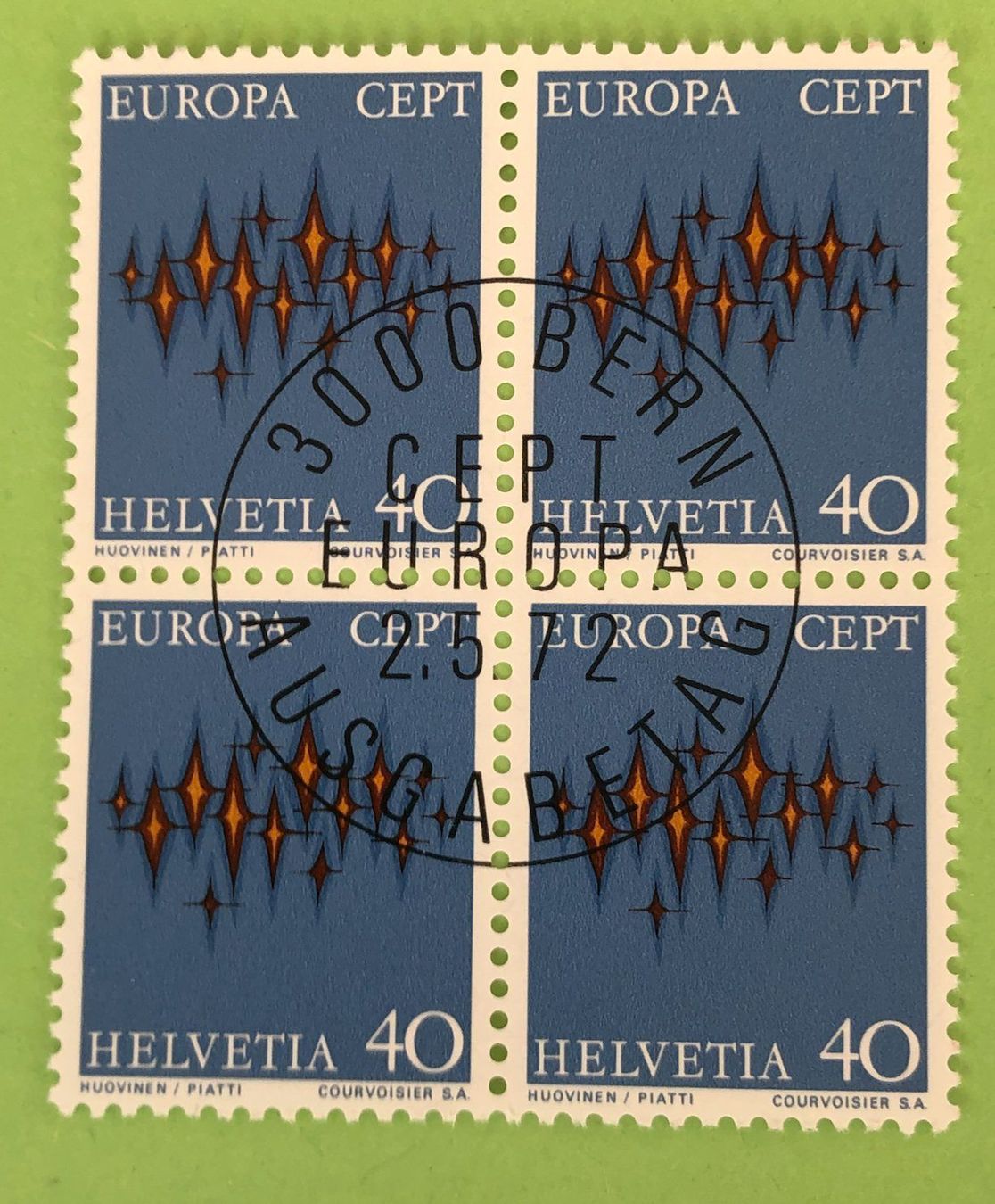 Tutti i francobolli: 4 er Block Nr.510 mit Vollstempel Bern – Usato da Aarau venduto da Billa007